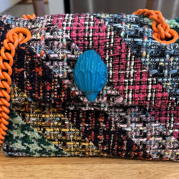 Kurt Geiger London Kensington X Tweed Shoulder Bag - Picture 3 of 14
